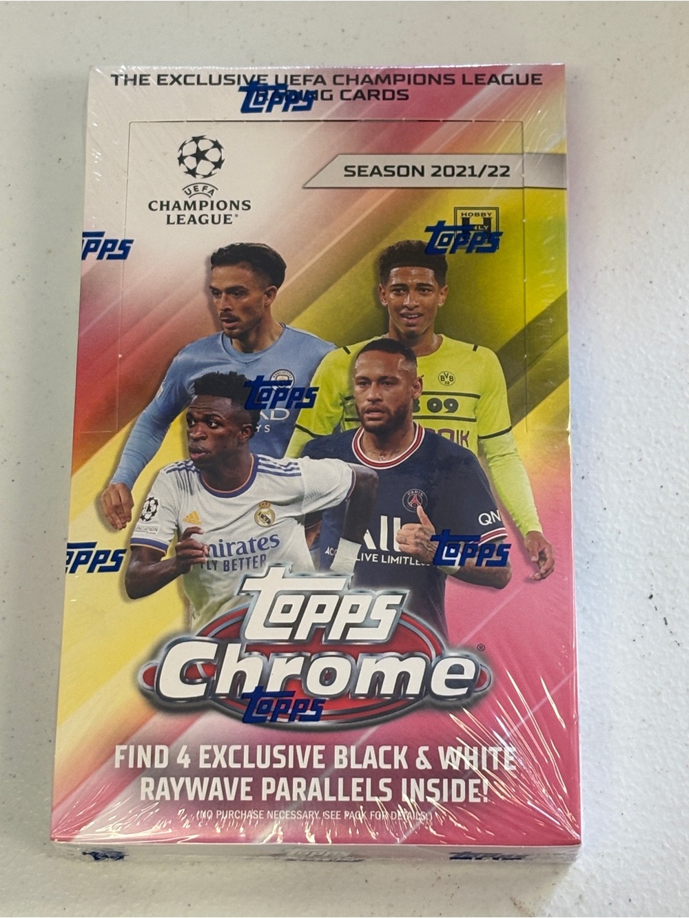 2021-22 Topps chrome UEFA soccer hobby box unopened